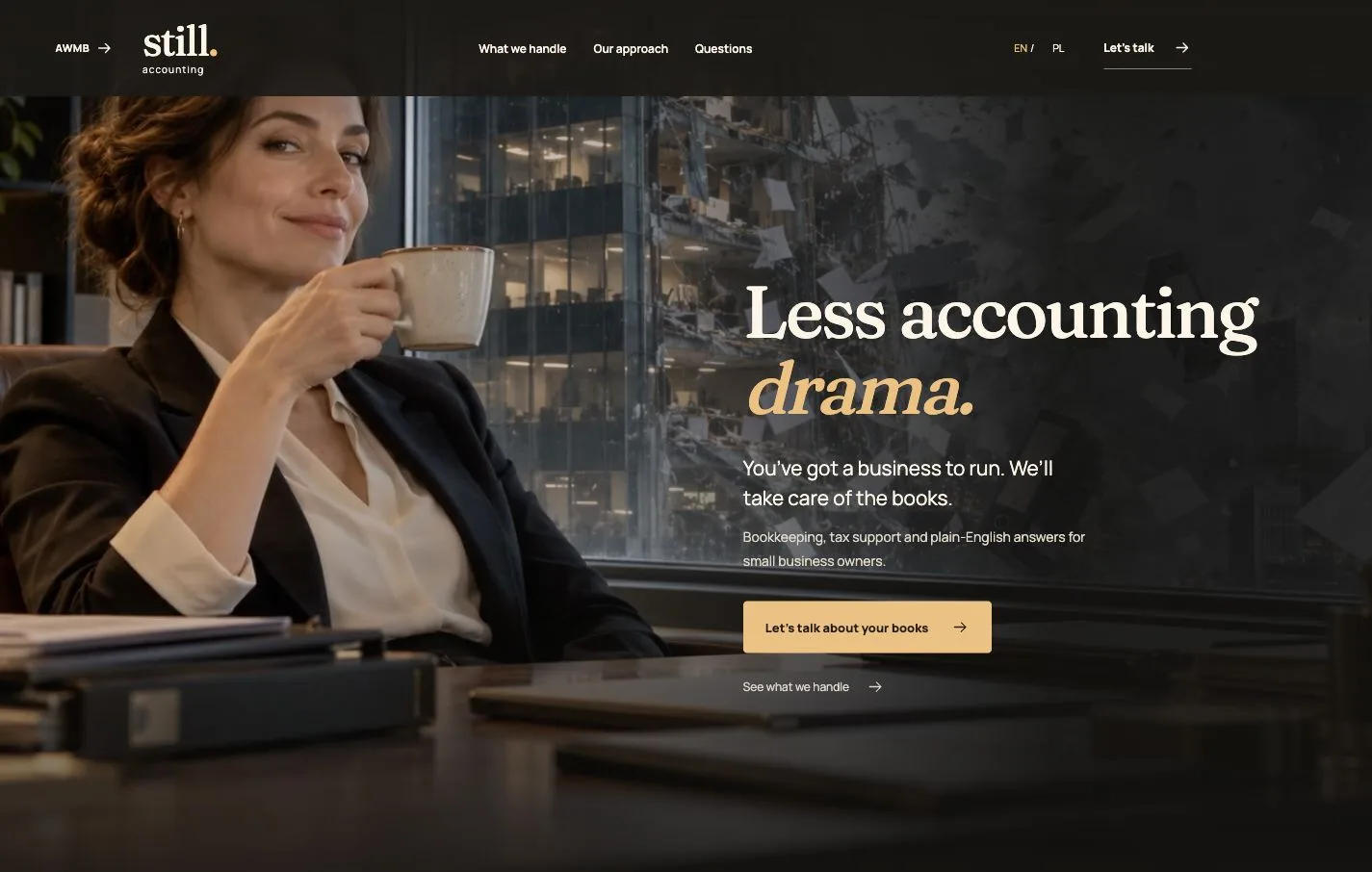 Page preview: Accounting firm website
