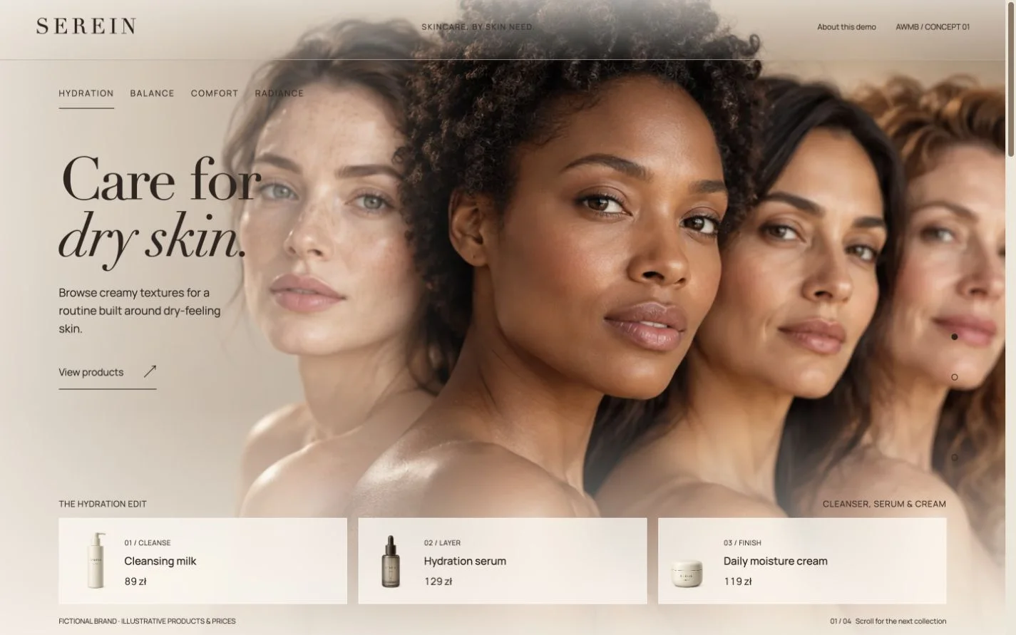 Serein online shop preview